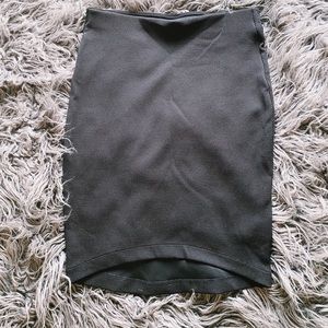 🖤🦇Black Textured Pencil Skirt